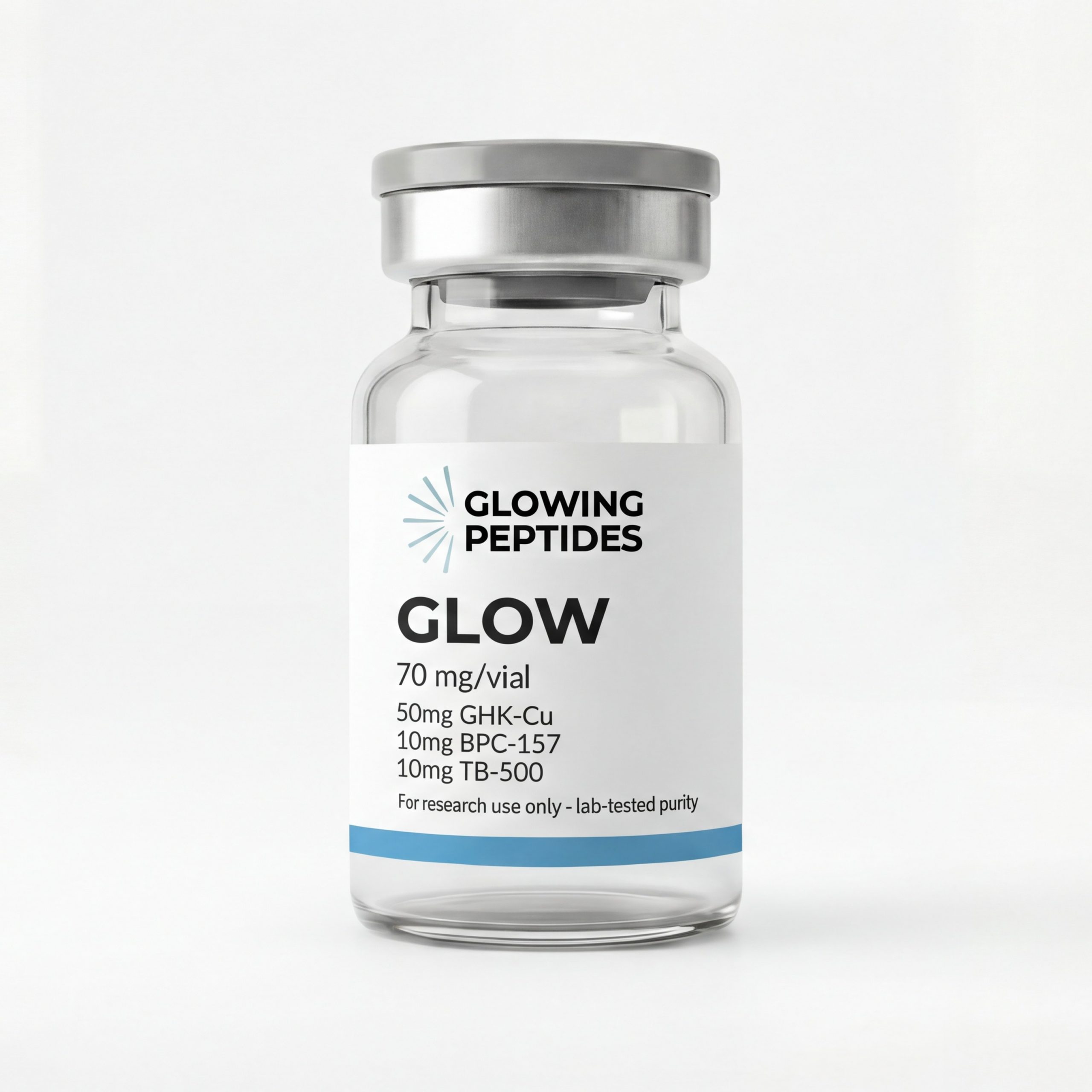 GLOW Bild einer GLOW 70mg Ampulle.