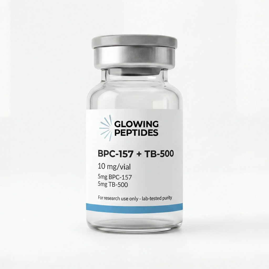 Bild einer BPC-157+TB-500 10mg Ampulle.